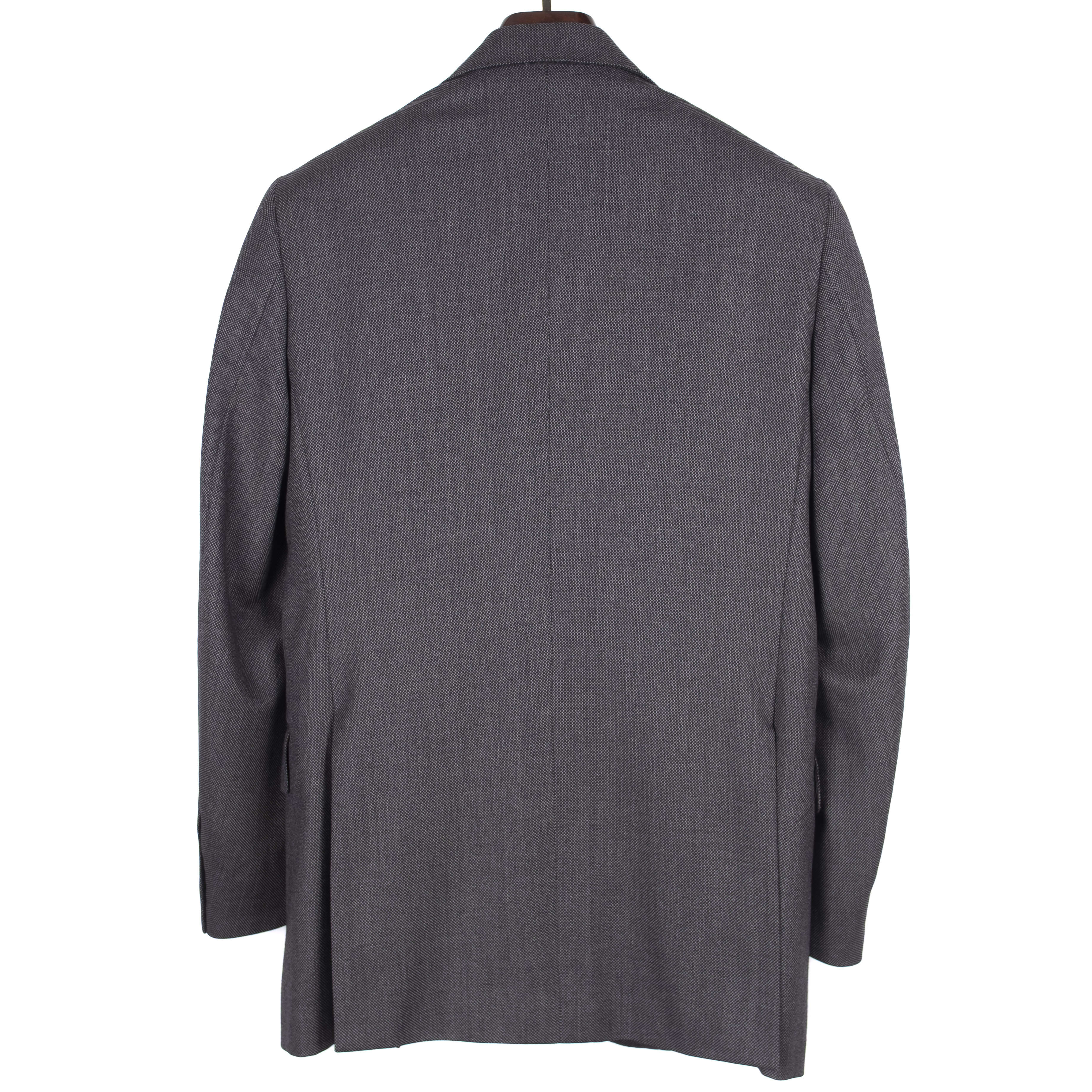 Grey Birdseye Weave Suit