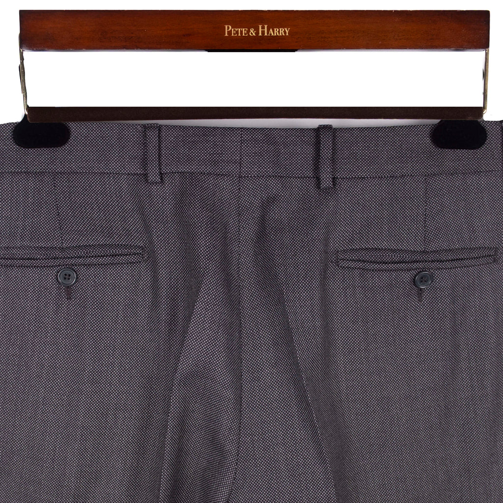 Grey Birdseye Weave Suit