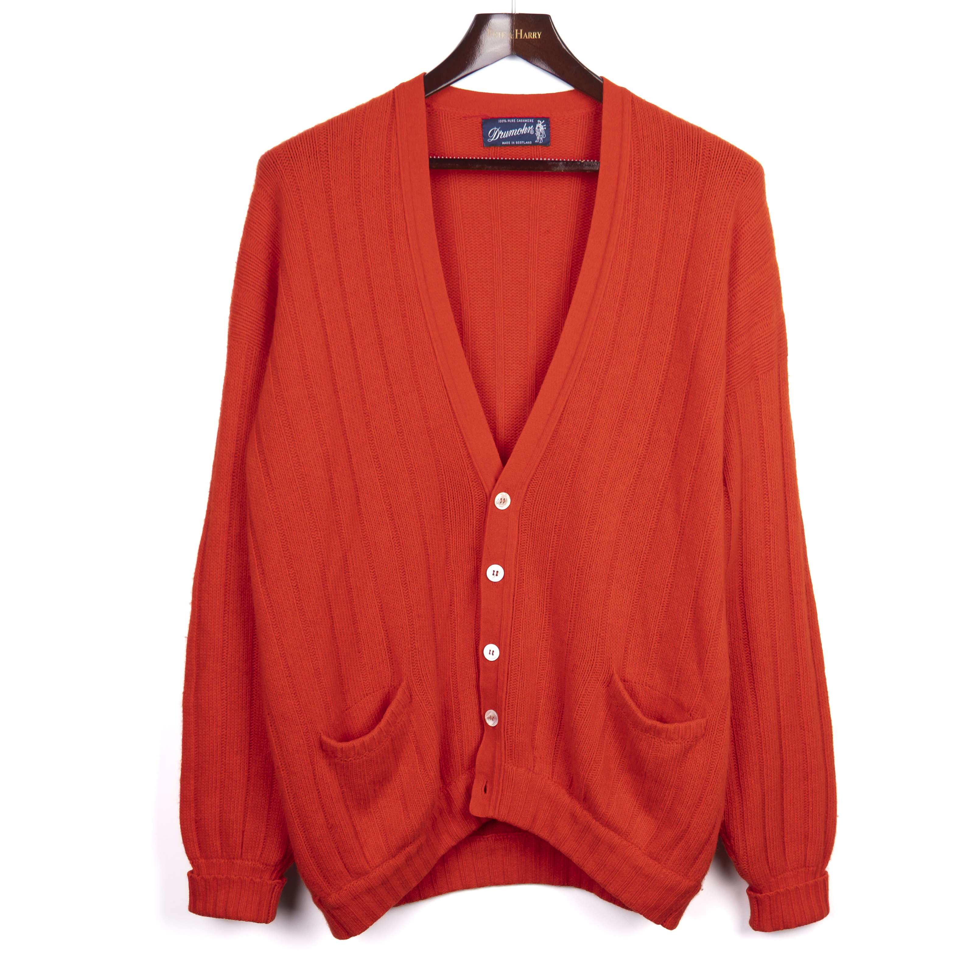 Red Cashmere Cardigan