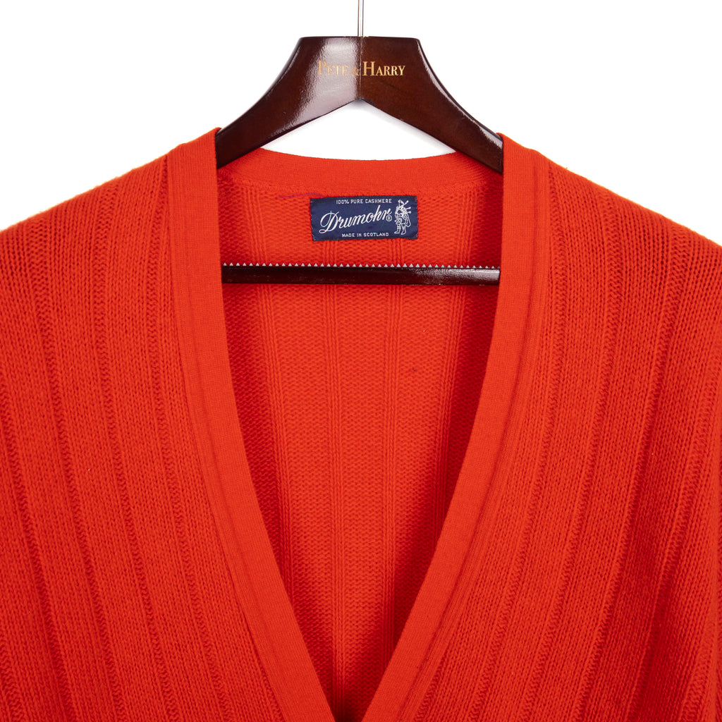Red Cashmere Cardigan