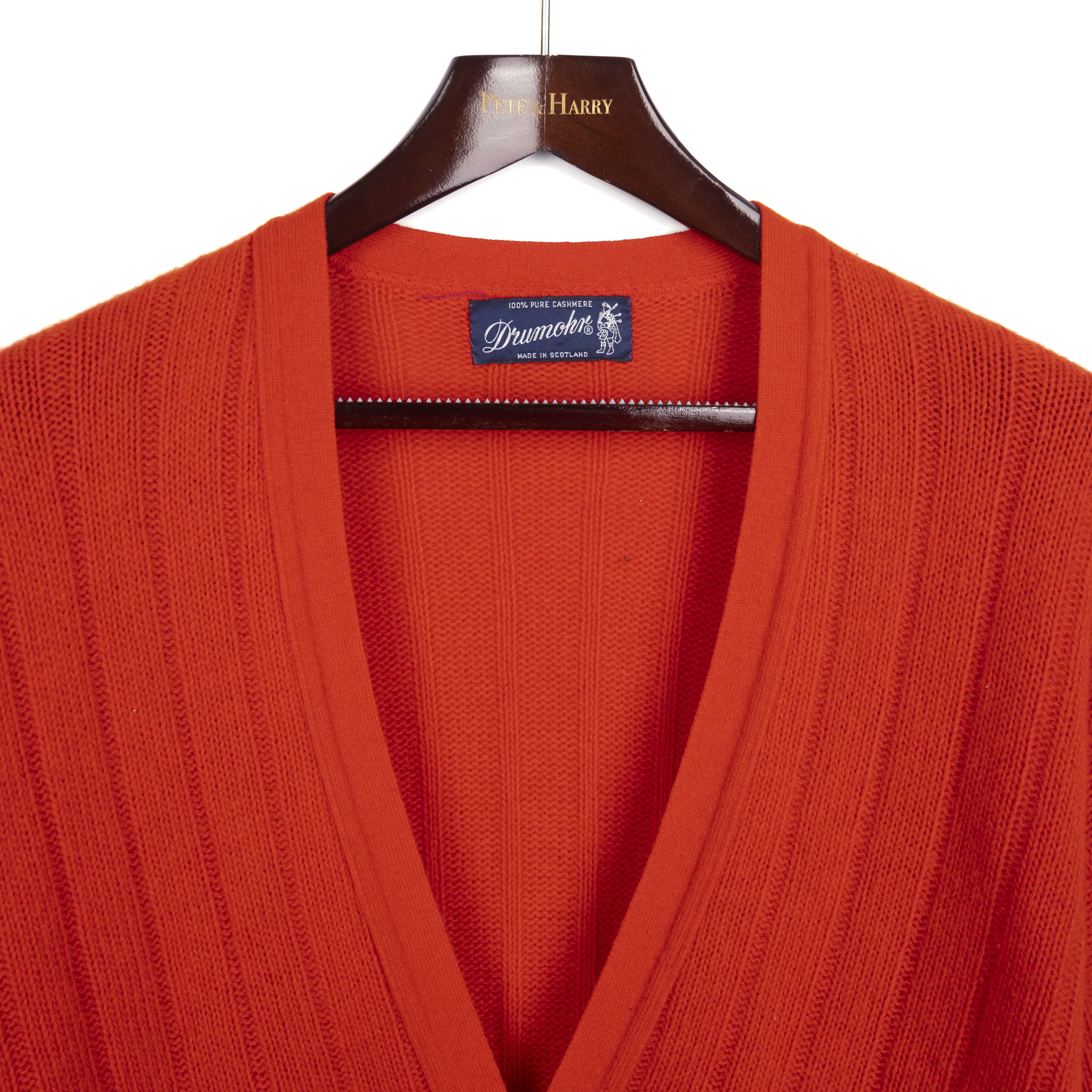 Red Cashmere Cardigan
