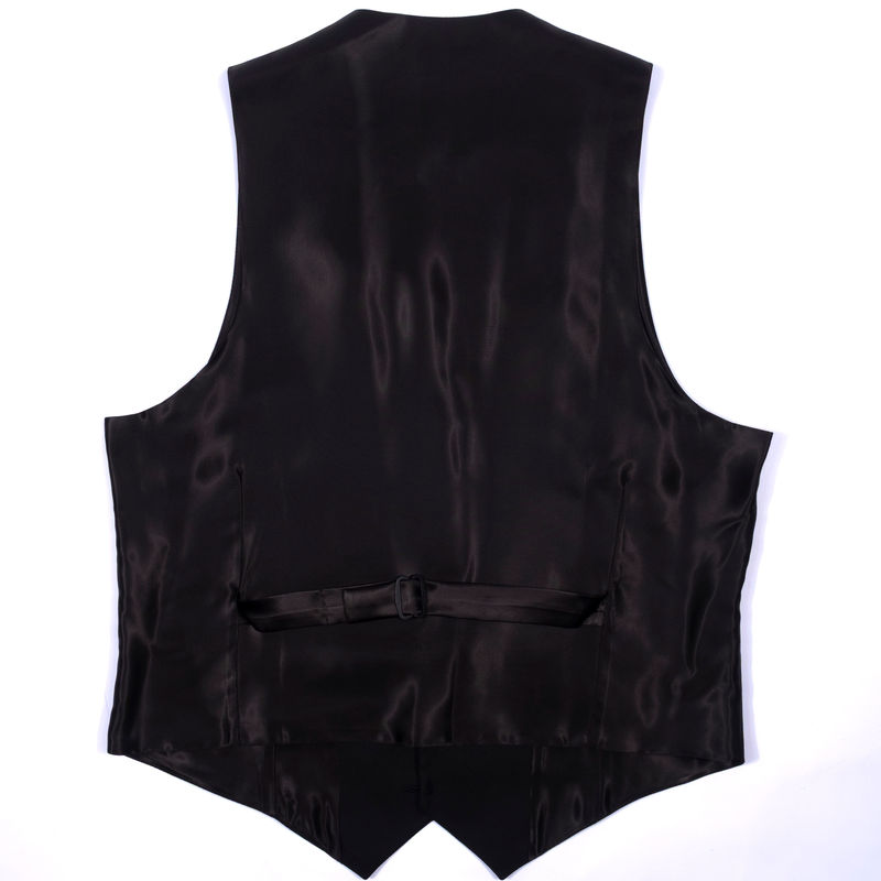 Engelska Herr Black Silk Tuxedo Waistcoat