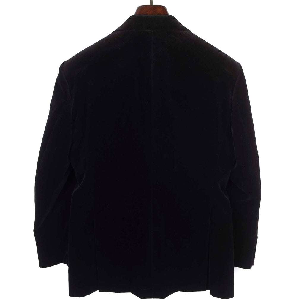 Neapolitan Hand Tailored Black Velvet Tuxedo Dinner Jacket Sz 52