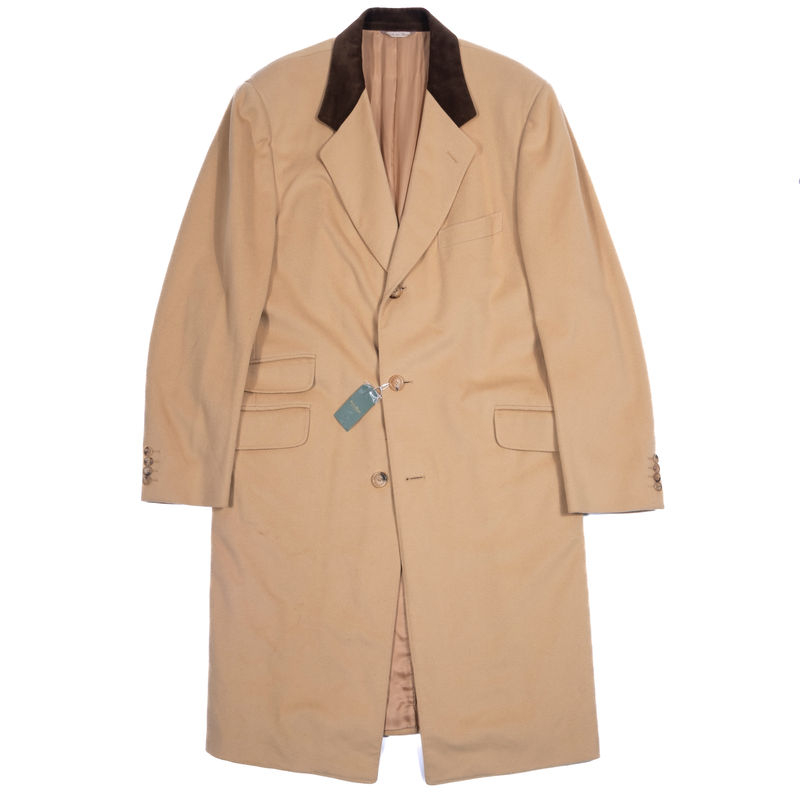 Canali Camel Coloured Covert Coat