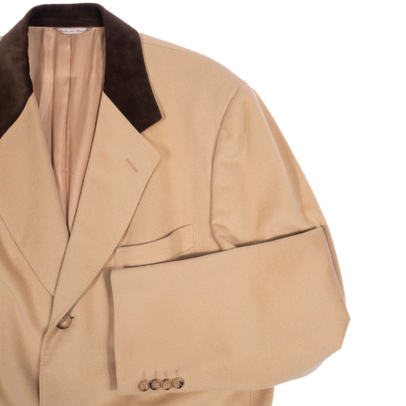 Canali Camel Coloured Covert Coat