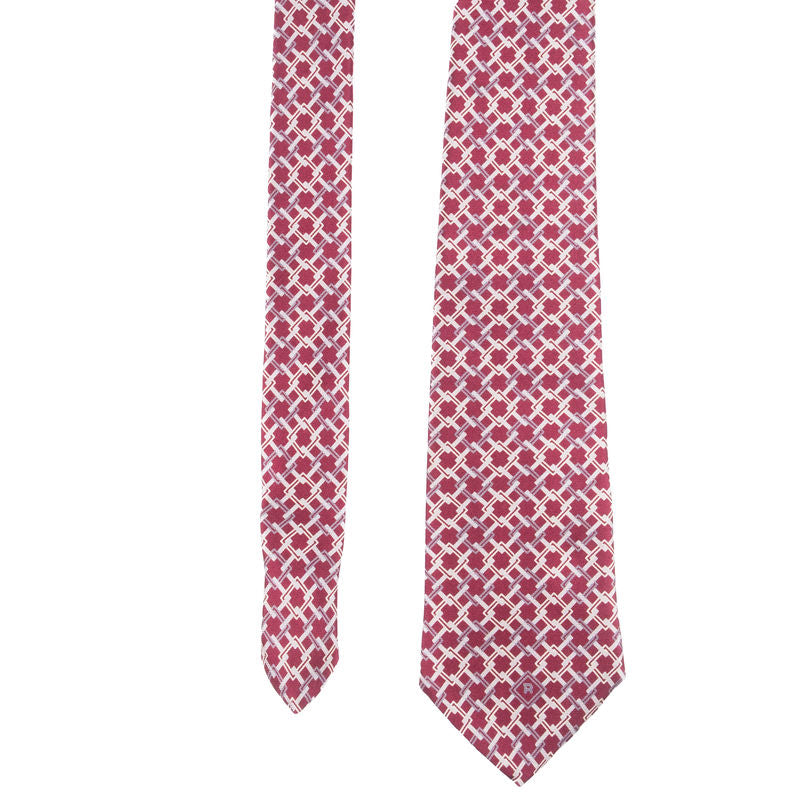 Roxy Burgundy and Silver Tie