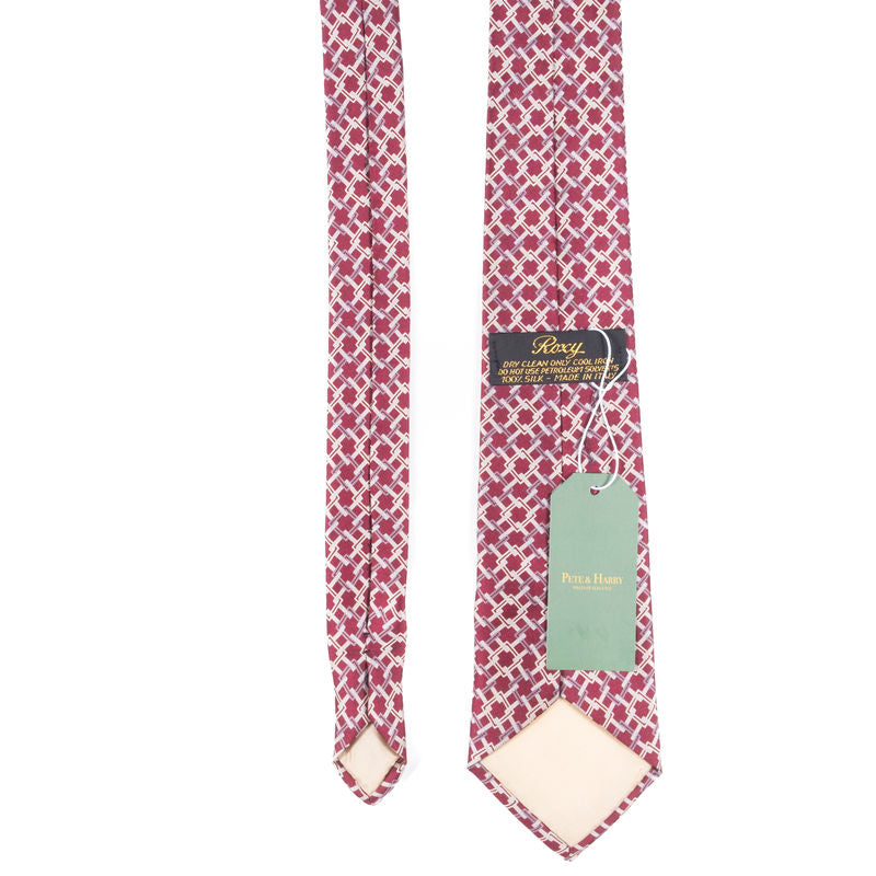 Roxy Burgundy and Silver Tie