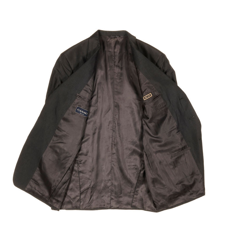 Canali Grey Silk Blazer