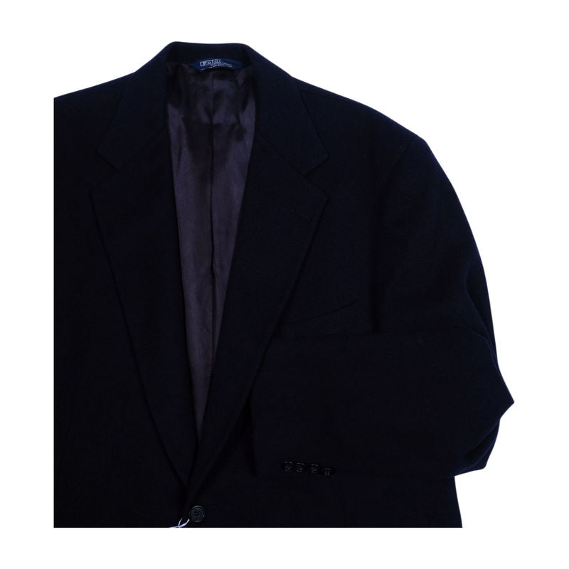Polo Ralph Lauren Camel Hair Navy Blazer Sz 56