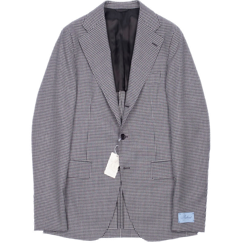 Black and White Houndstooth Summer Sport Coat