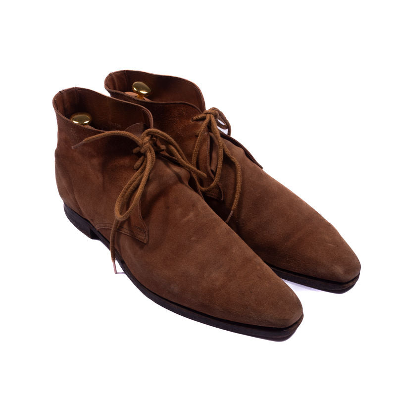 Crockett & Jones Brown Suede Chukka Boots