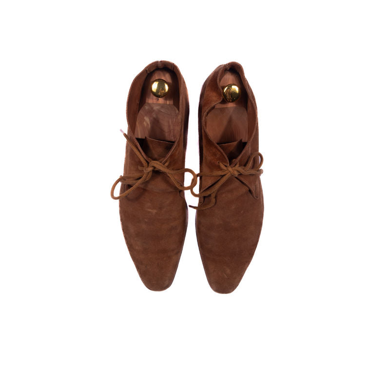 Crockett & Jones Brown Suede Chukka Boots