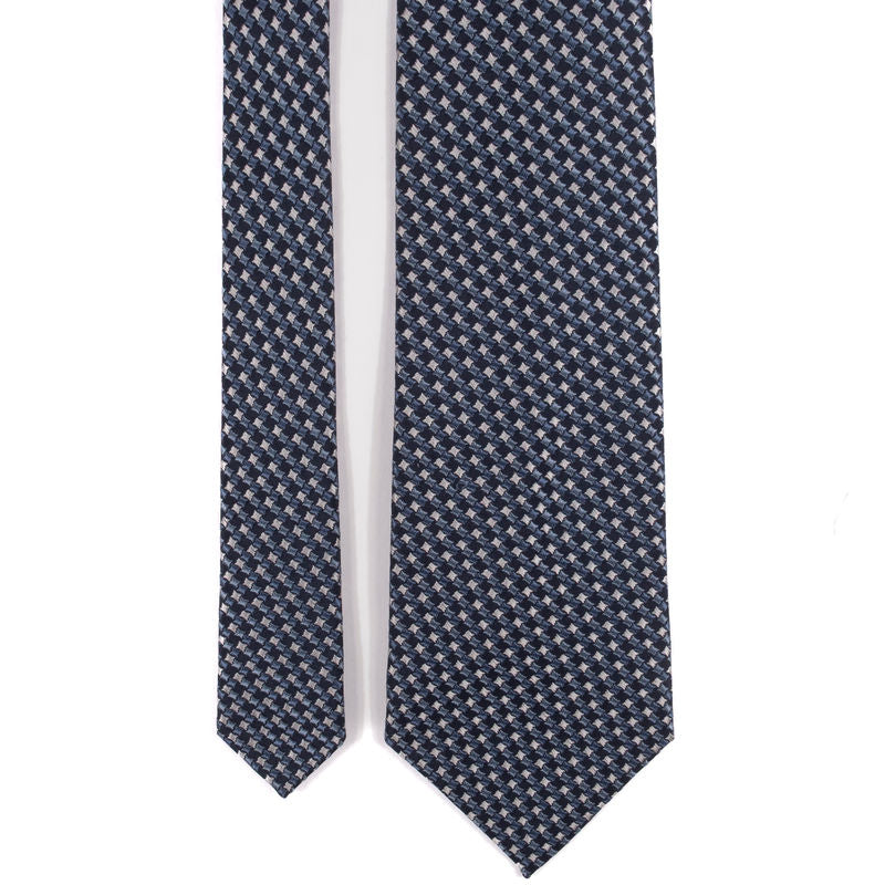 De Valeri Roma Blue Small Pattern Tie