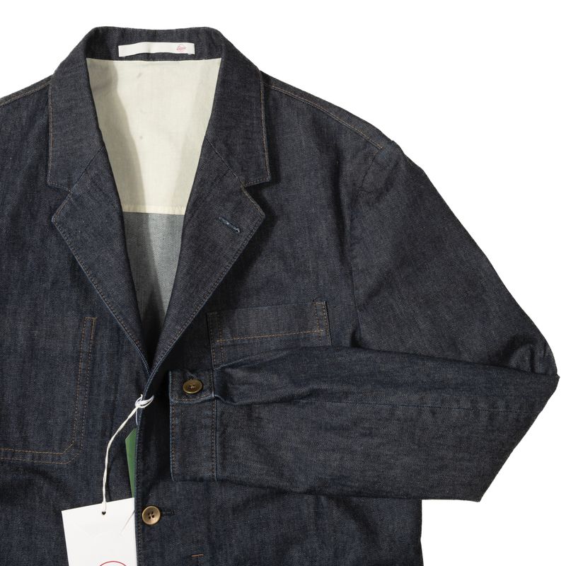 Neapolitan Hand Tailored Denim Utility Jacket