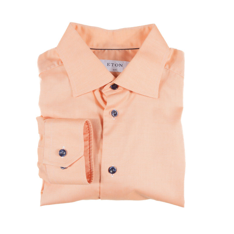 Eton Pale Orange Shirt Sz 42