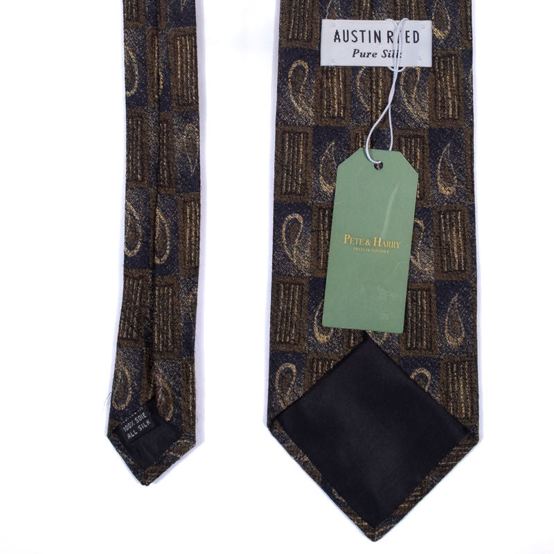 Austin Reed Blue and Green Paisley Tie