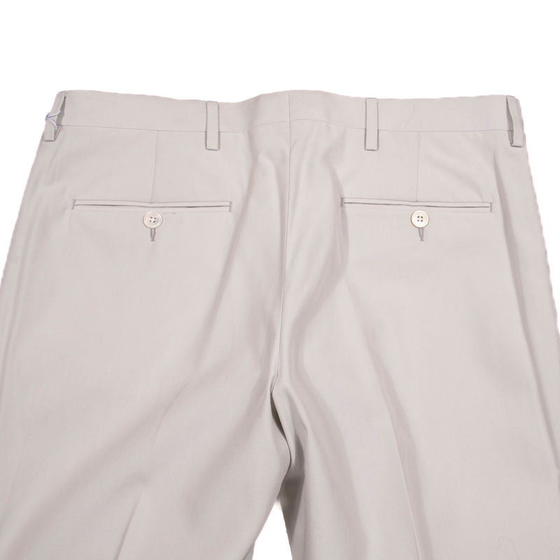 Neapolitan Hand Tailored Light Sage Cotton Trousers