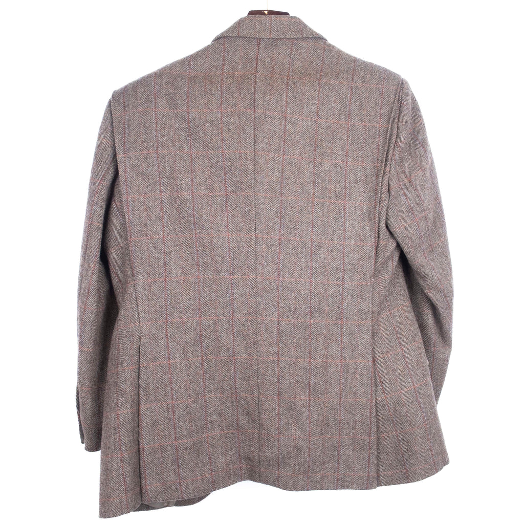 Brown Windowpane Checked Tweed Hunting Suit with Breeks