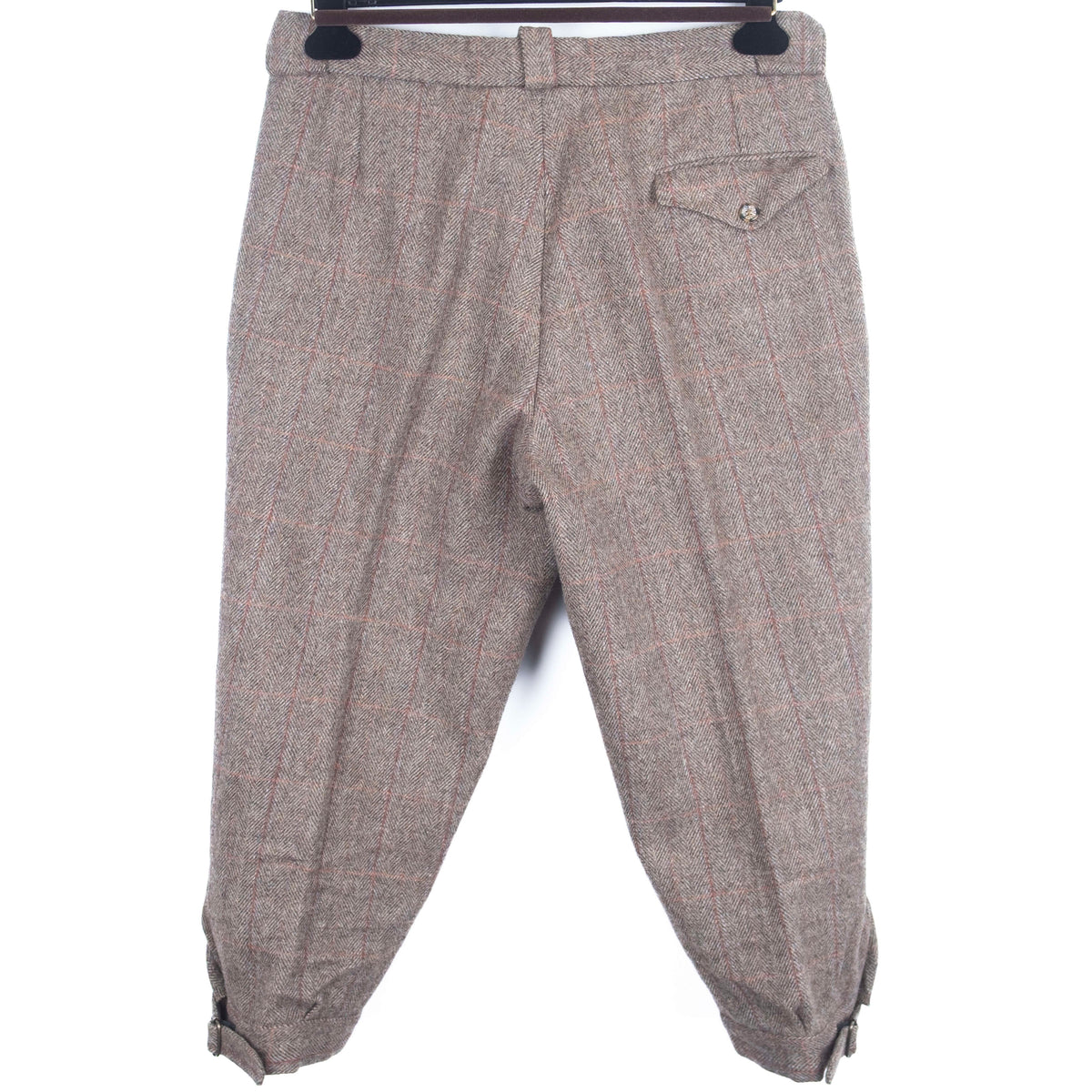 Brown Windowpane Checked Tweed Hunting Suit with Breeks