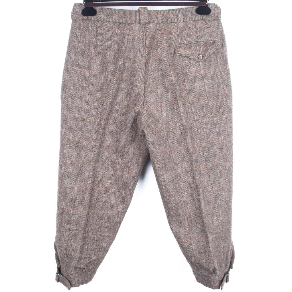 Brown Windowpane Checked Tweed Hunting Suit with Breeks