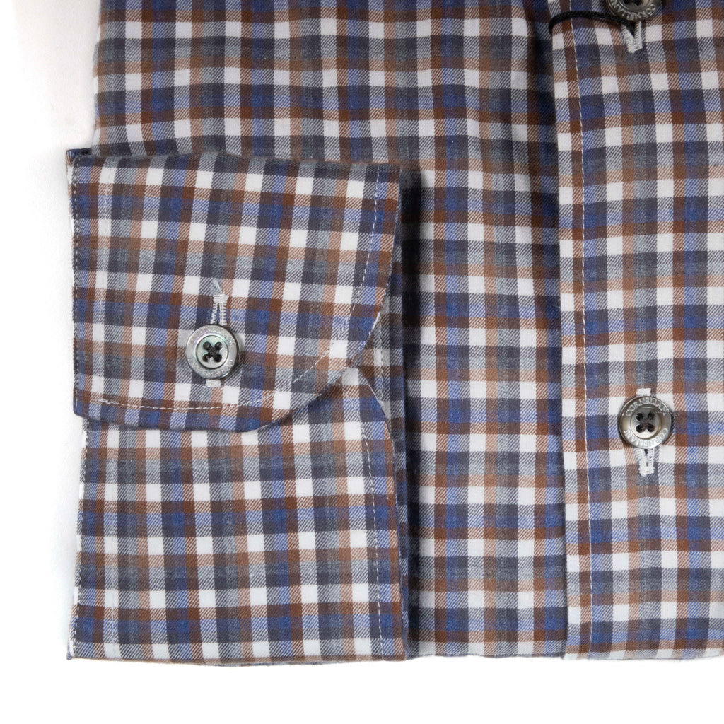 Brown and Blue Checks Shirt 41