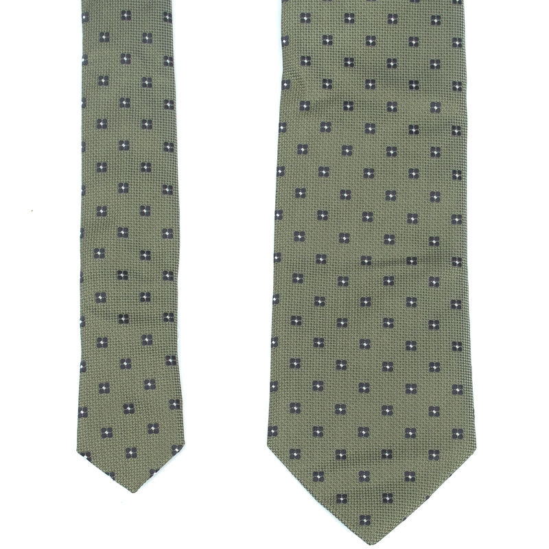Green Patterned Tie