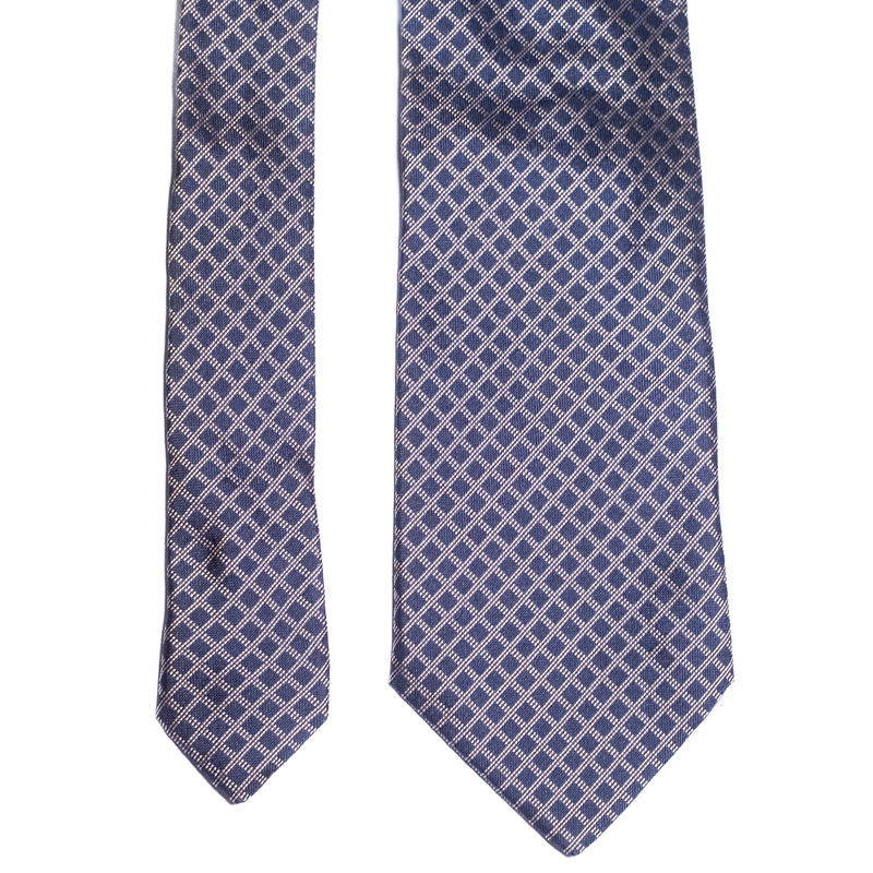 Canali Navy Check Tie