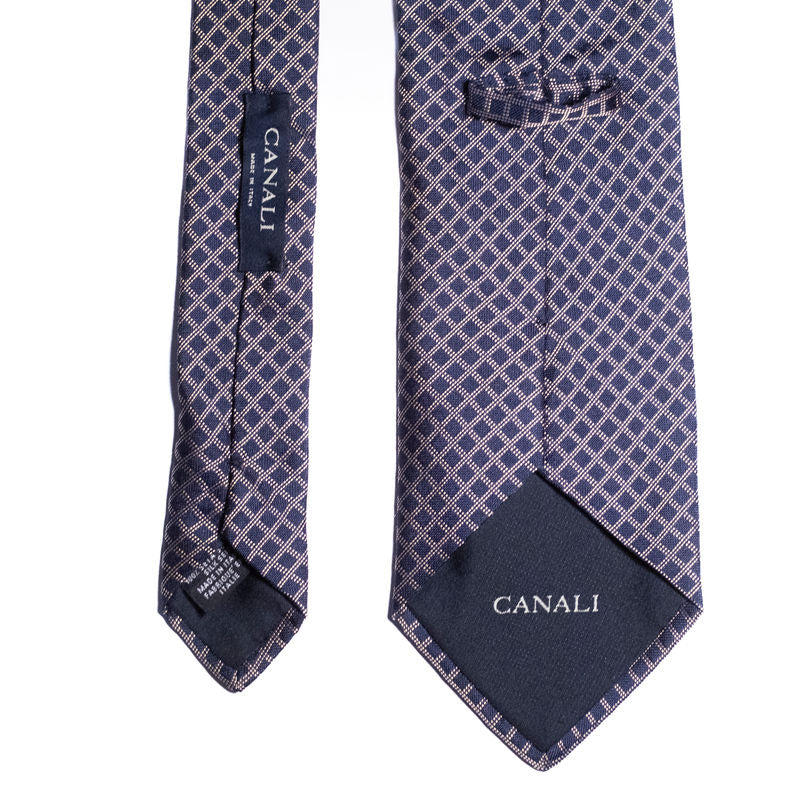 Canali Navy Check Tie