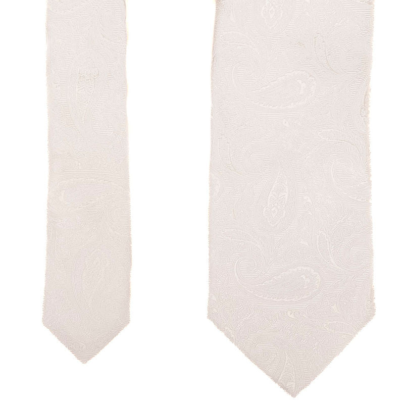Off White Paisley Tie