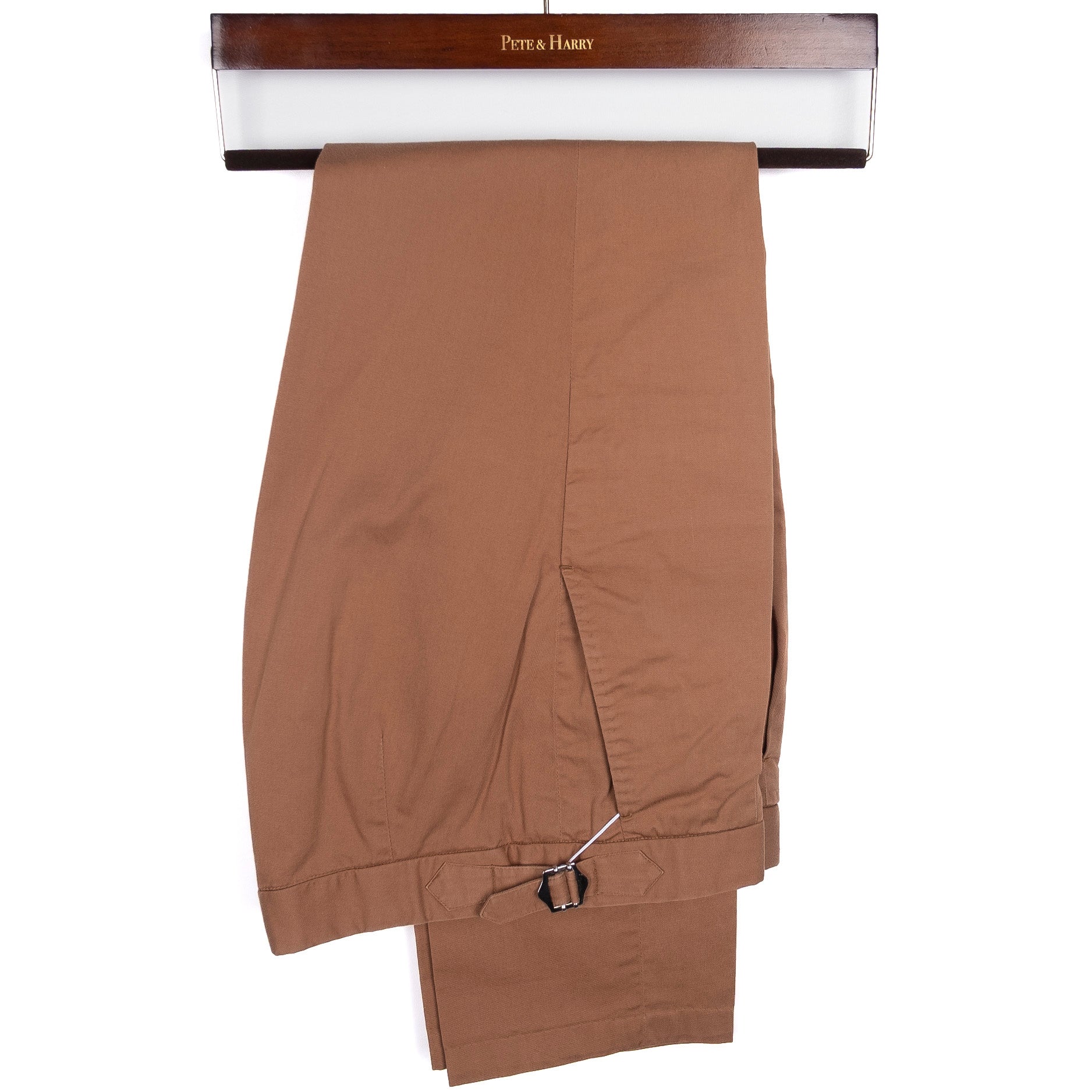 Brown Chinos with Side Tabs