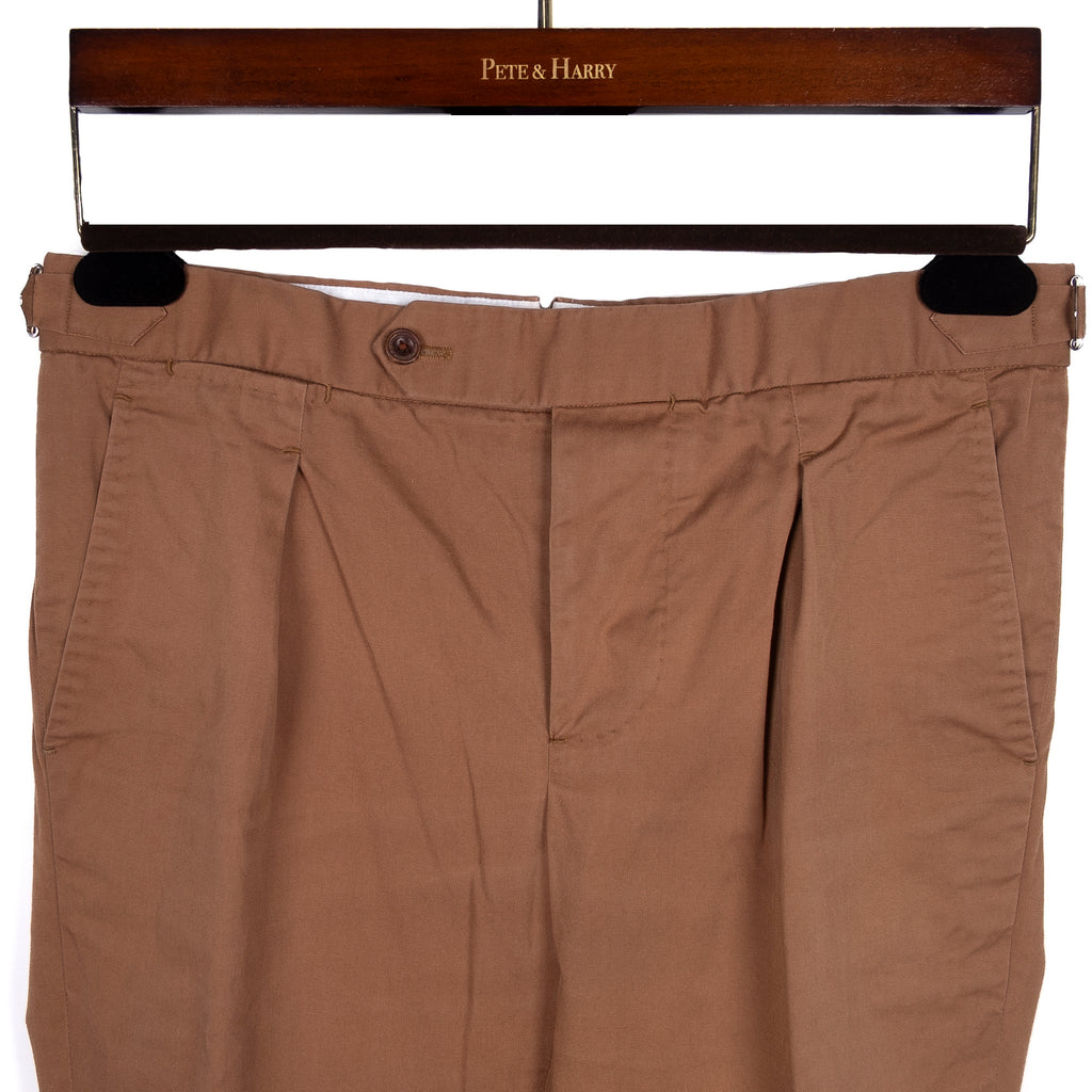 Brown Chinos with Side Tabs