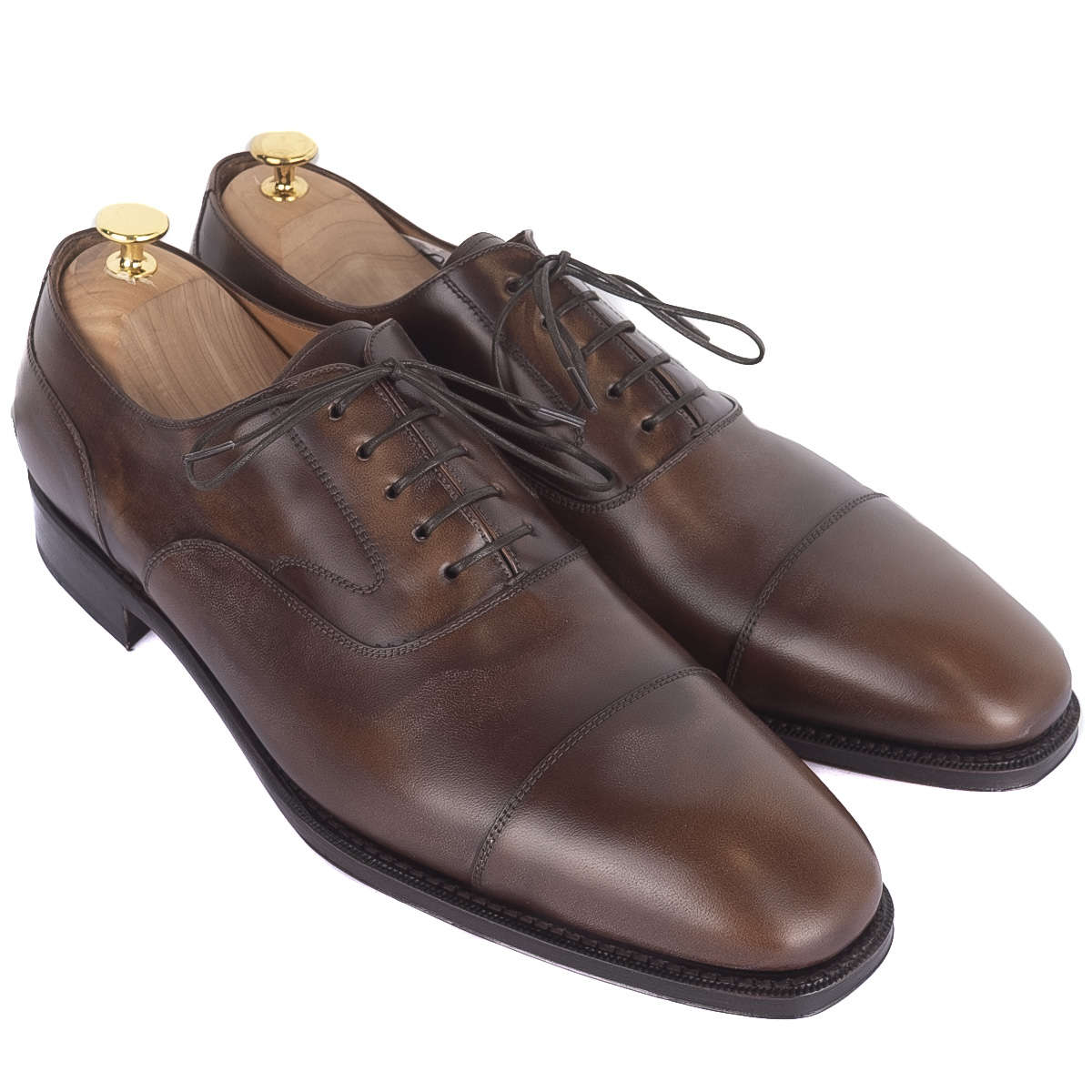 Box Calf Brown Cap Toe Oxfords