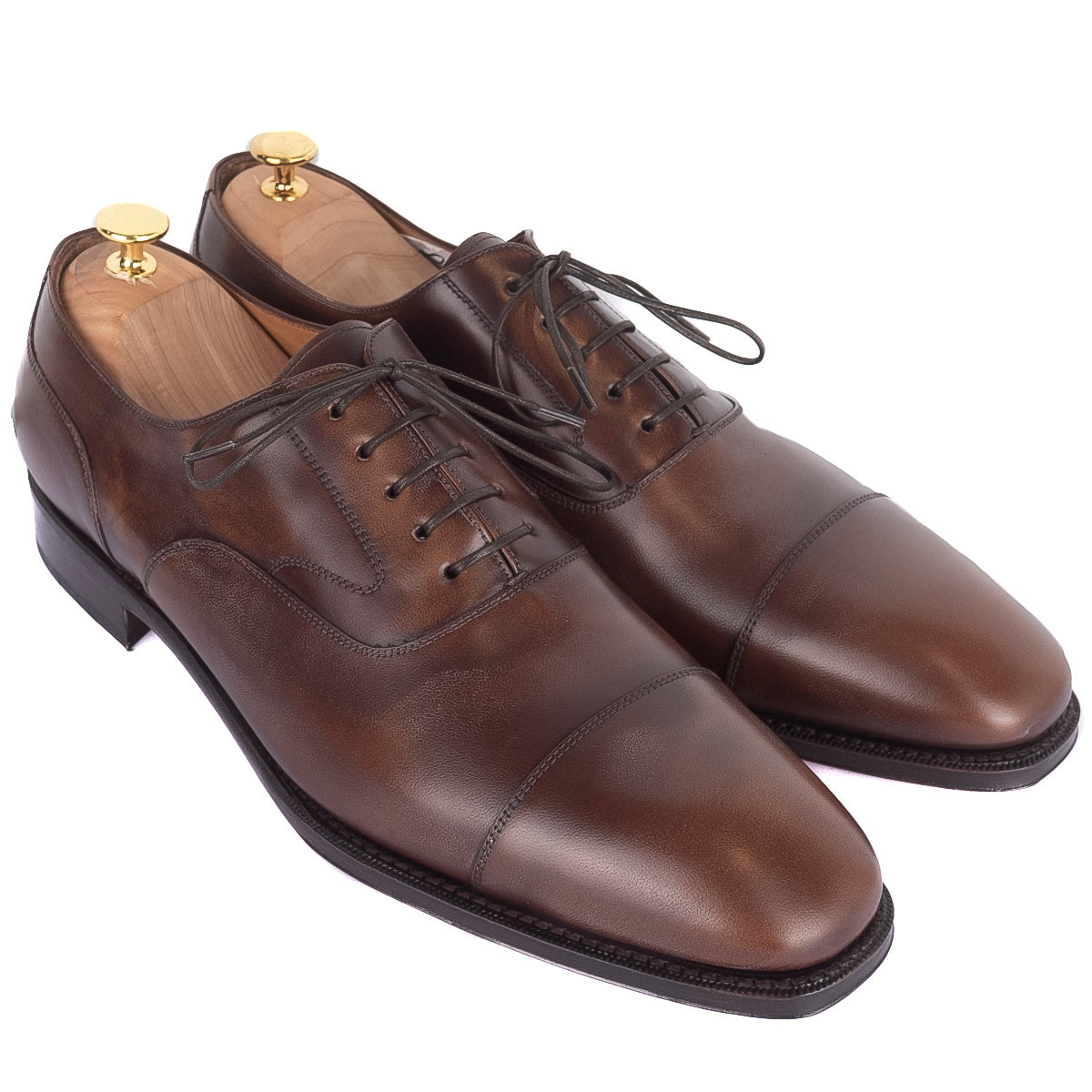 Box Calf Brown Cap Toe Oxfords