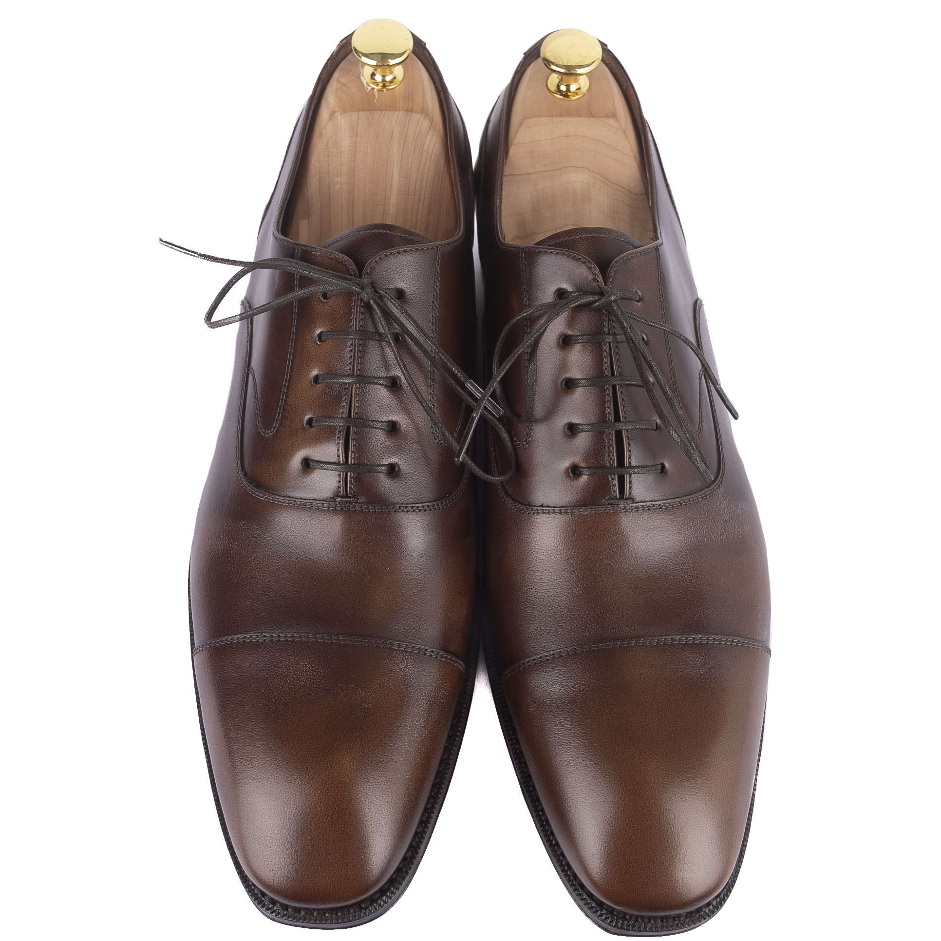 Box Calf Brown Cap Toe Oxfords
