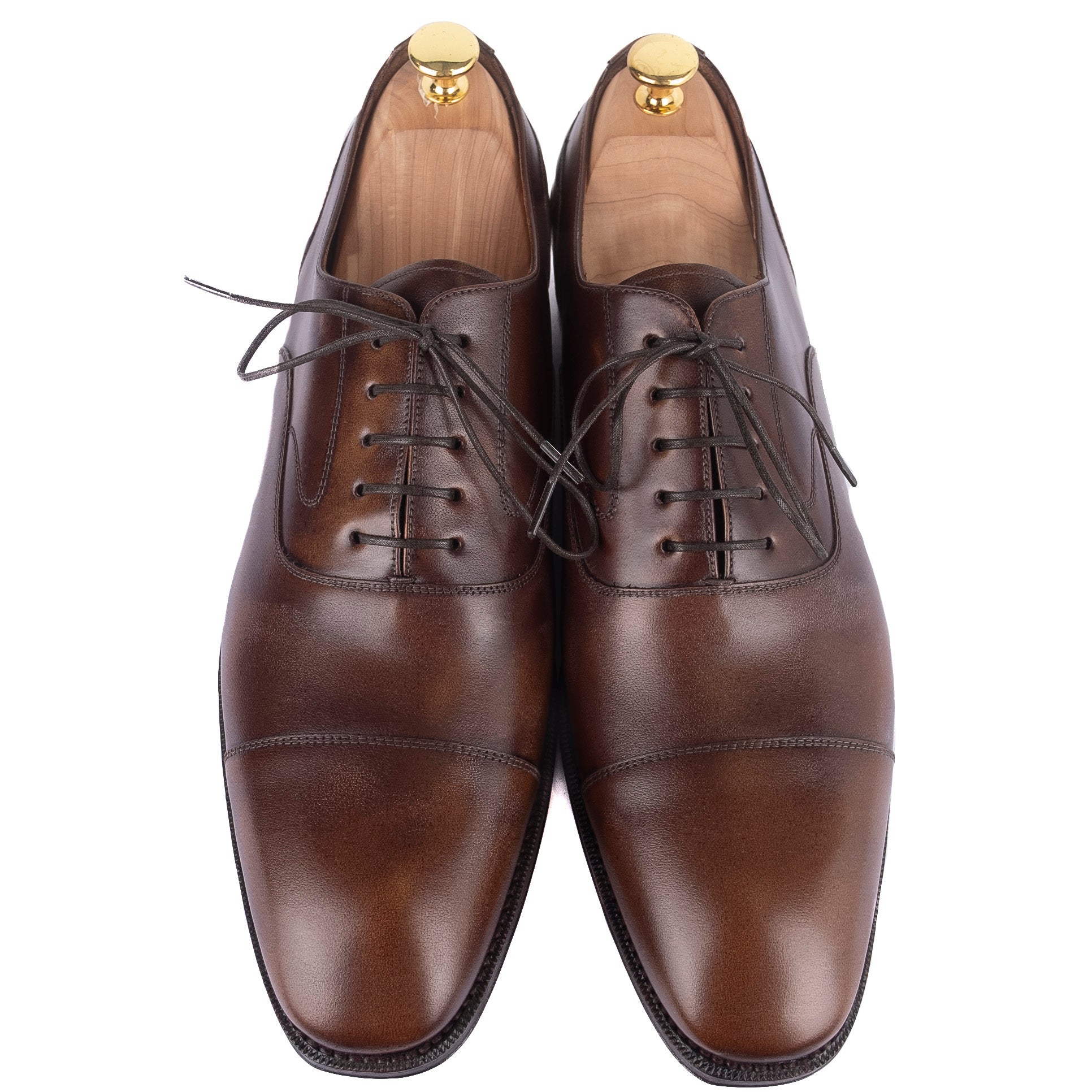 Box Calf Brown Cap Toe Oxfords