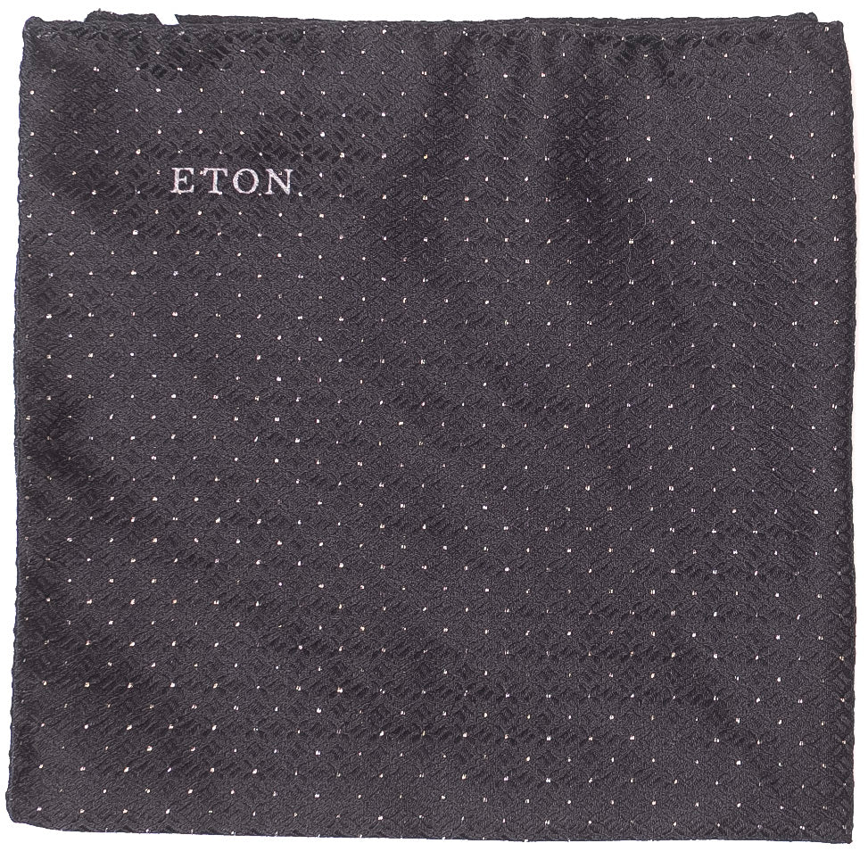 Black Dotted Pocket Square