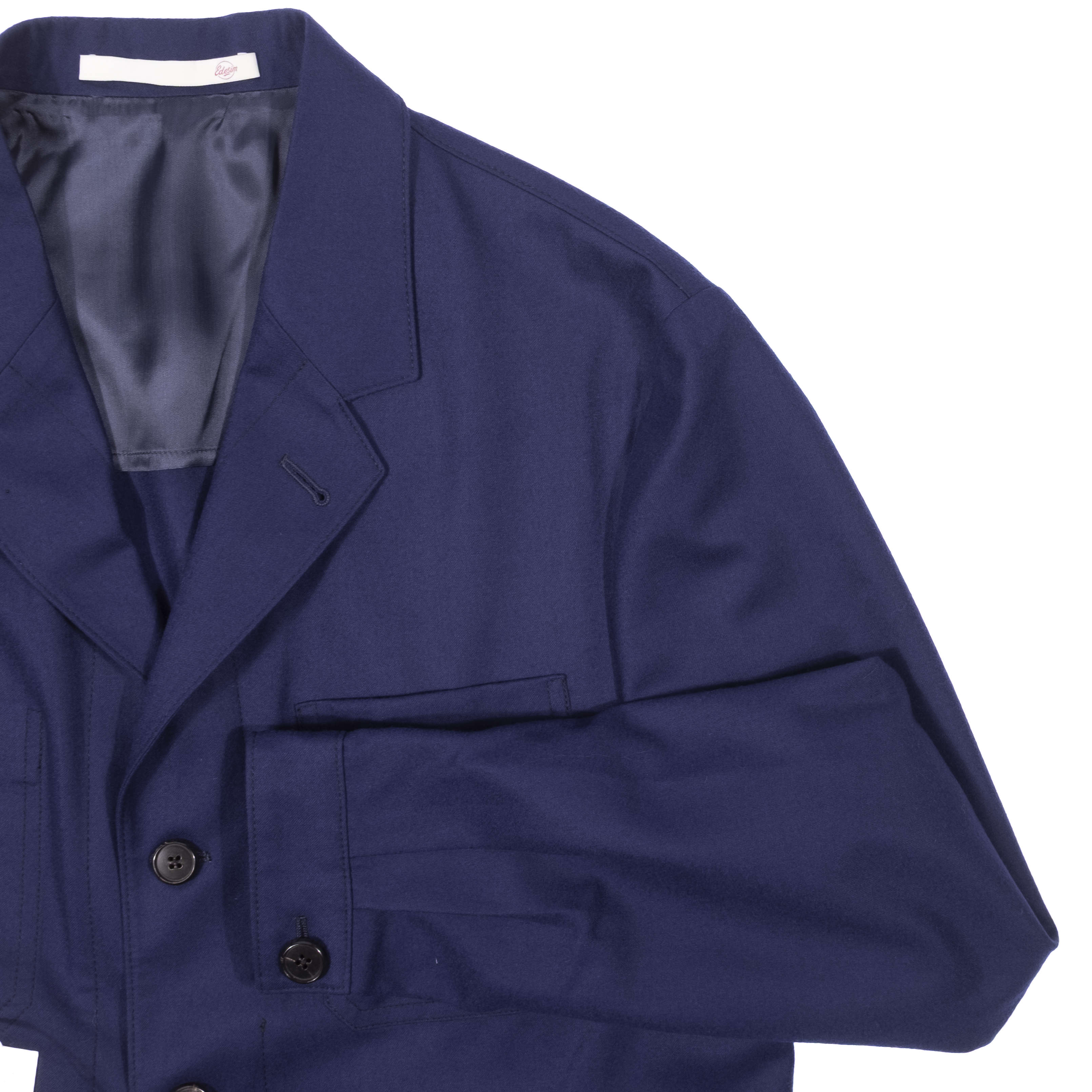 Neapolitan Hand Tailored Blue Utility Jacket Sz 50