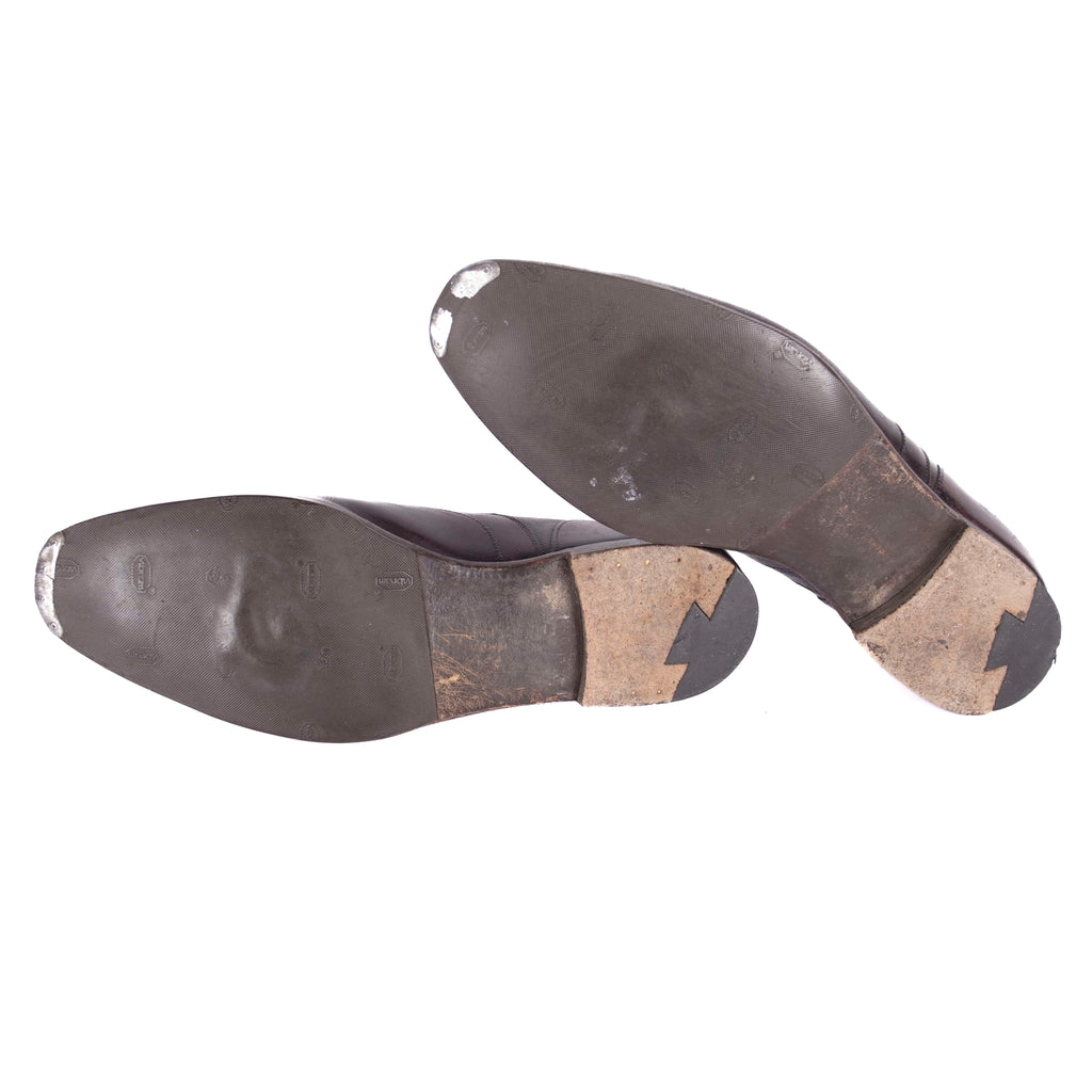 Brown Suede Penny Loafers