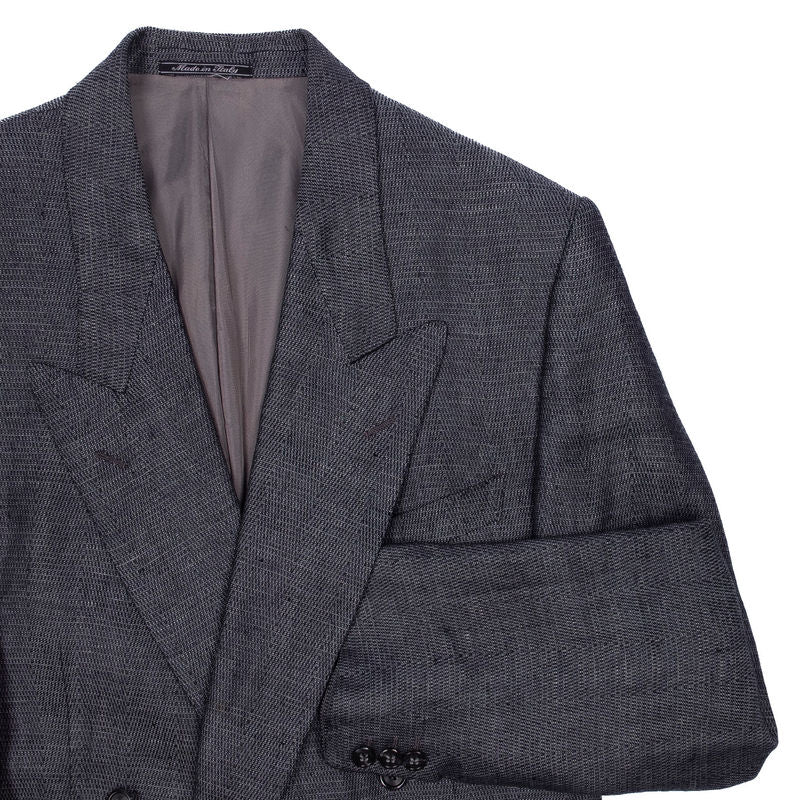 Italian Grey Double Breasted Blazer