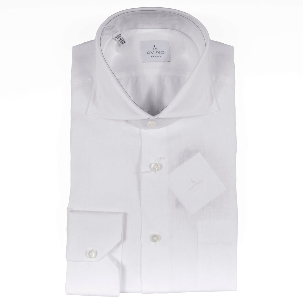White Linen Shirt 42