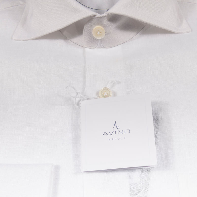 White Linen Shirt 42