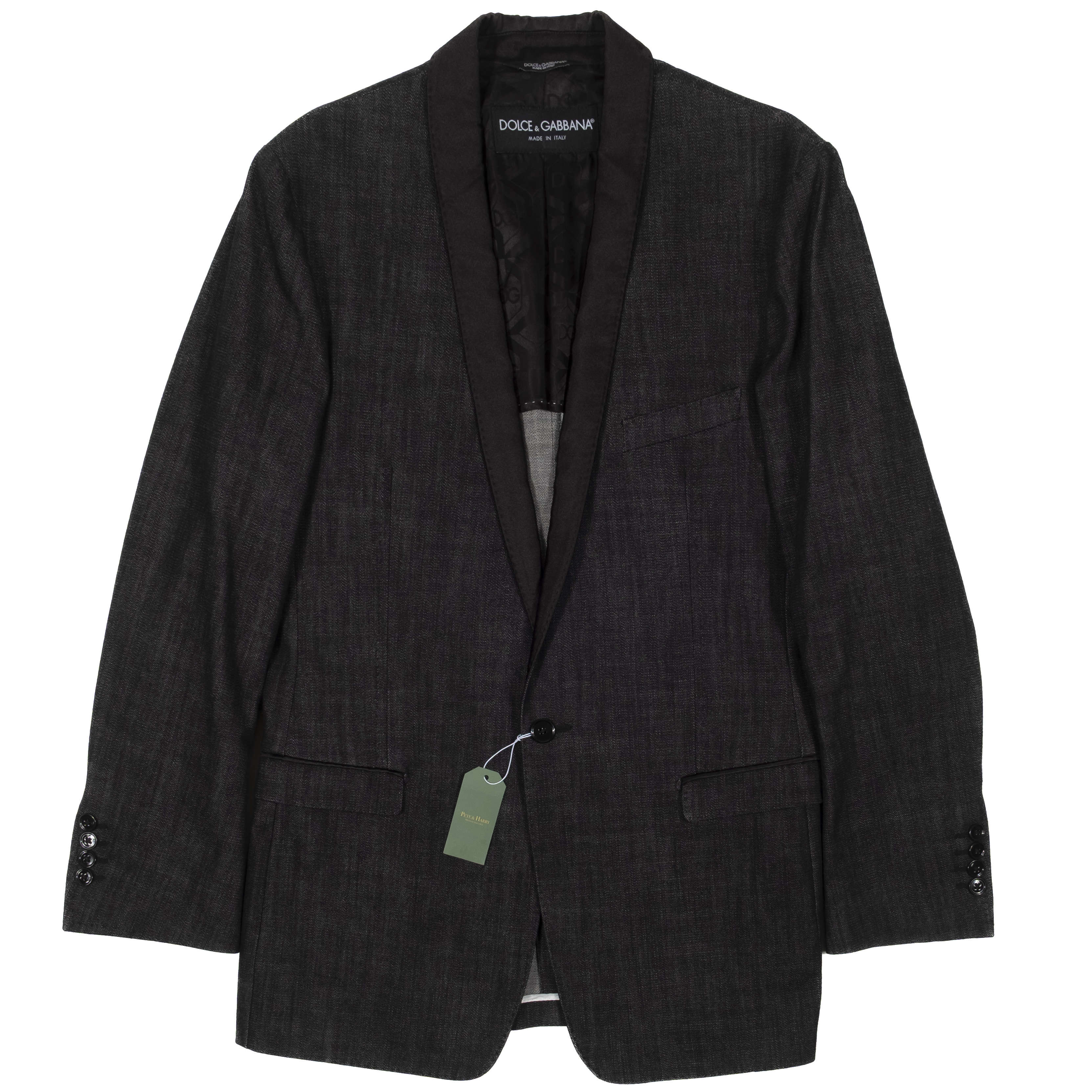 Dolce & Gabbana Denim Dinner Jacket Sz 50