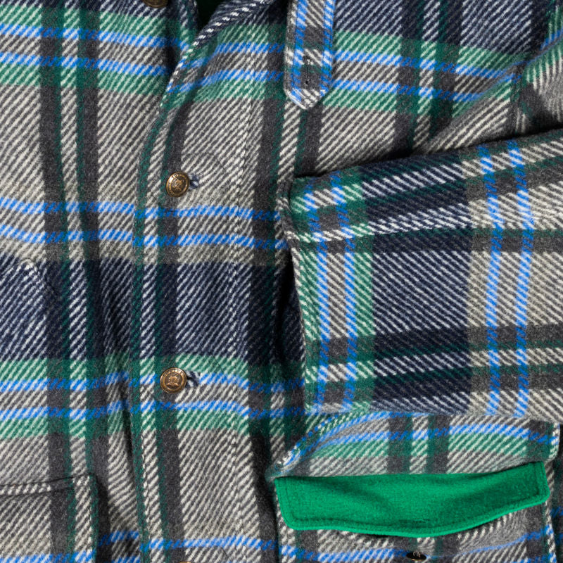 Tortue by Maurizio Baldassari Grey with Green and Blue checks Winter Jacket