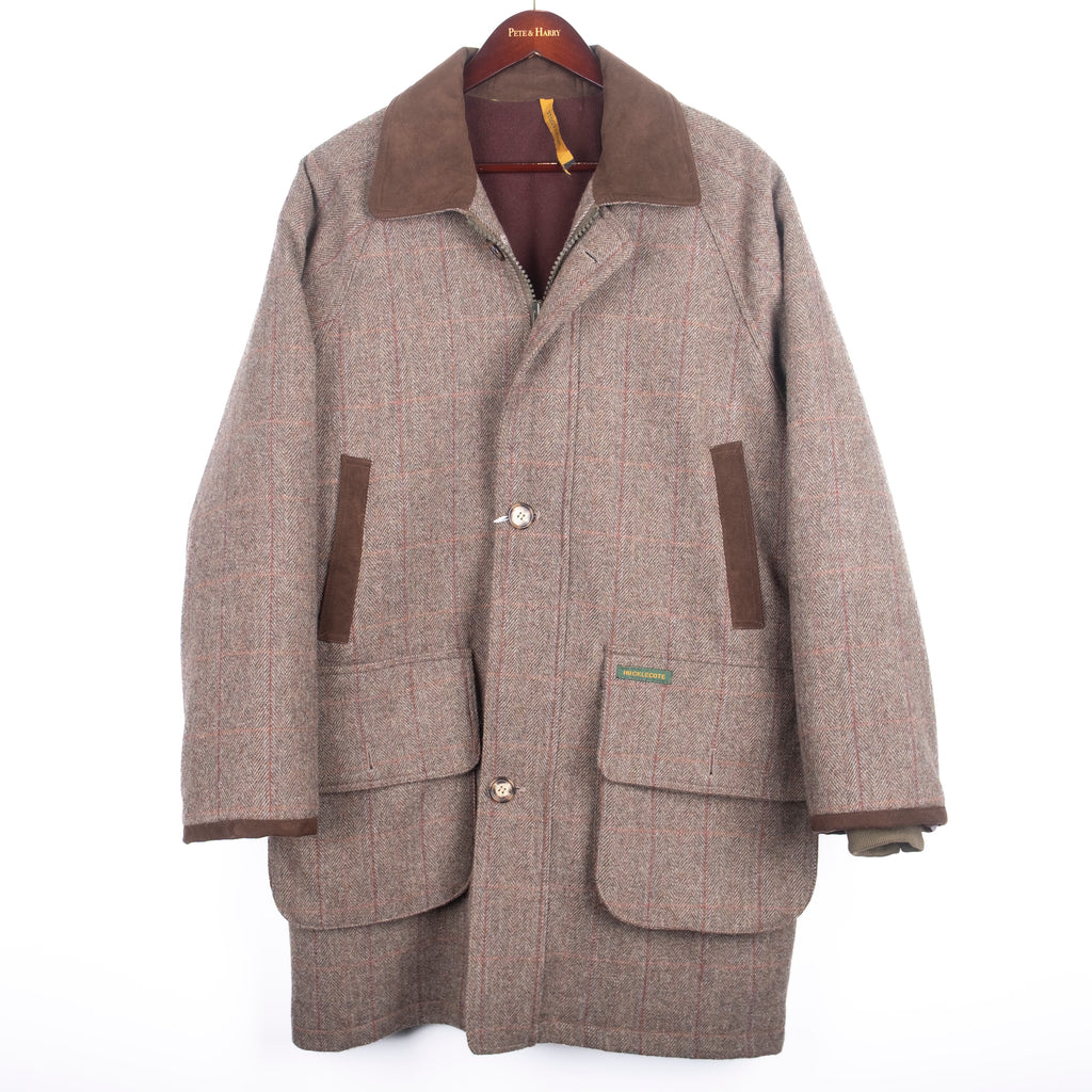 Brown Checked Tweed Hunting Coat