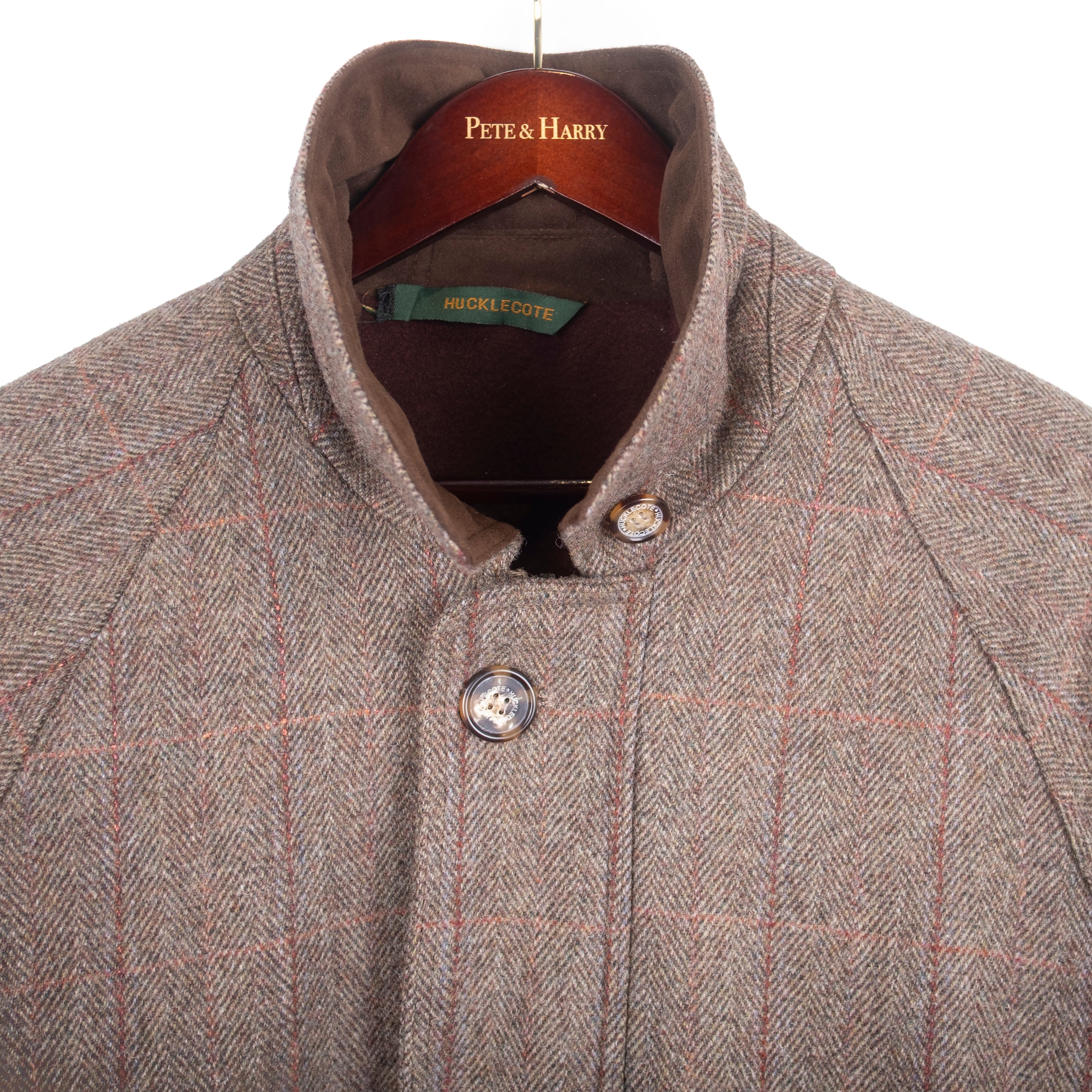 Brown Checked Tweed Hunting Coat