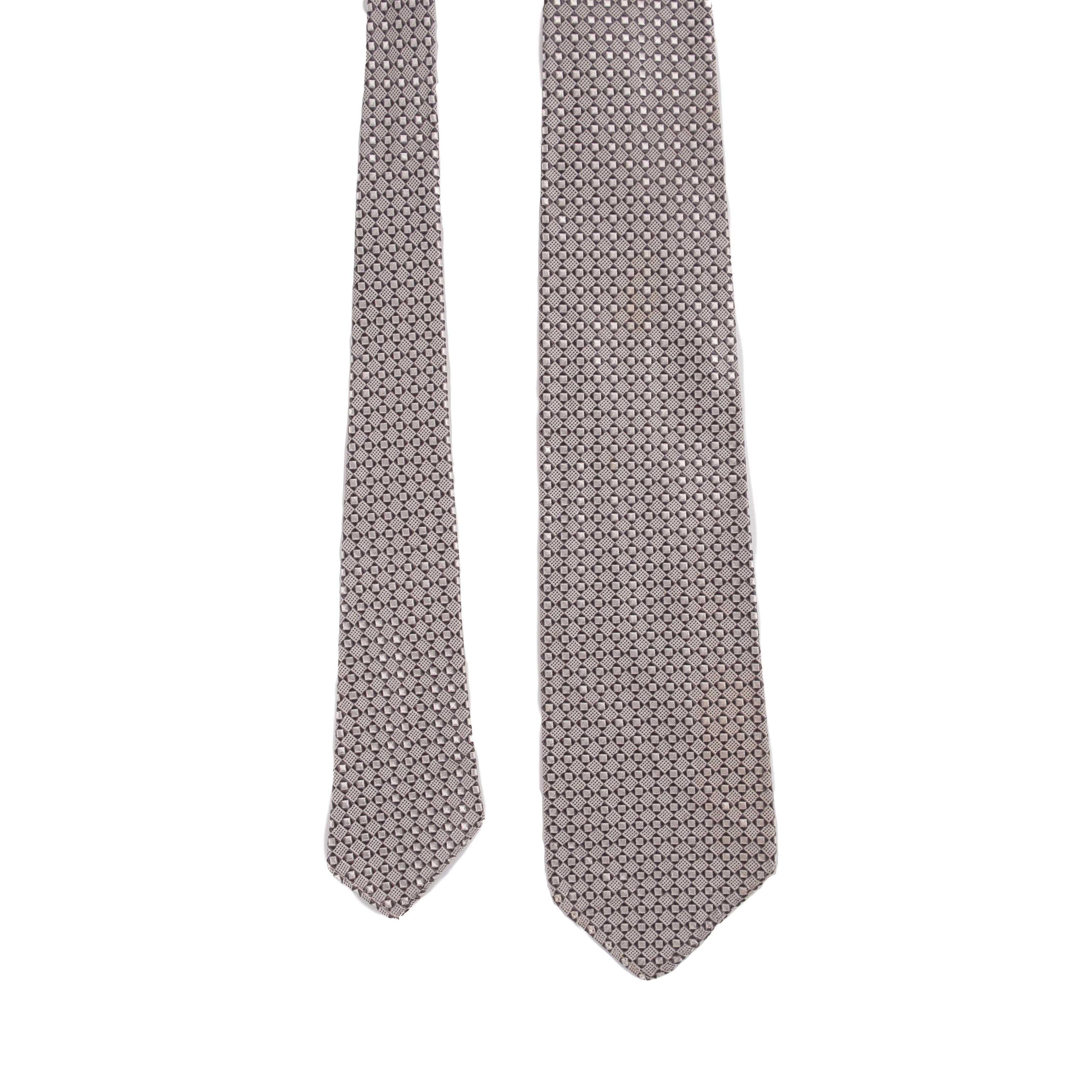 Black and Silver Tie