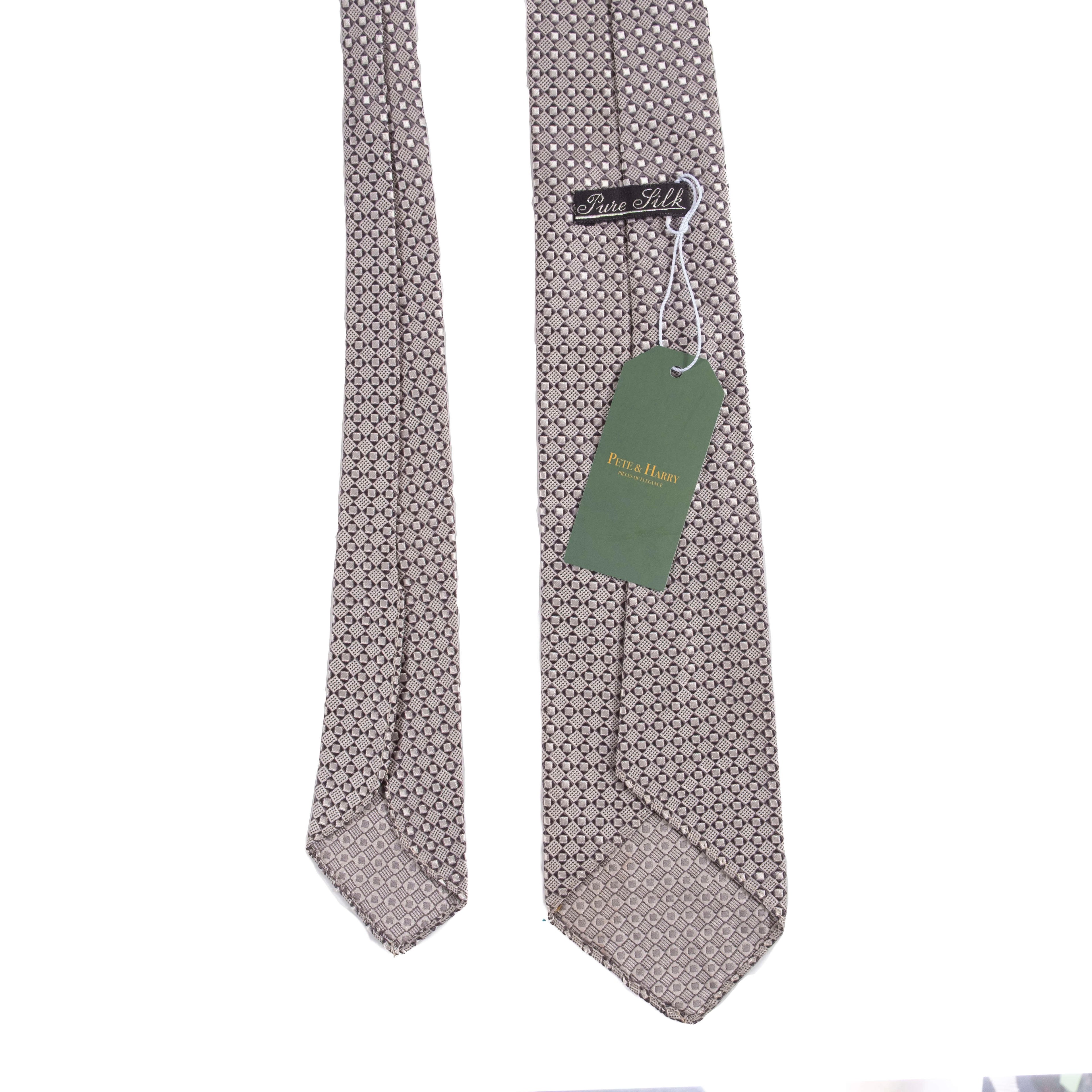 Black and Silver Tie
