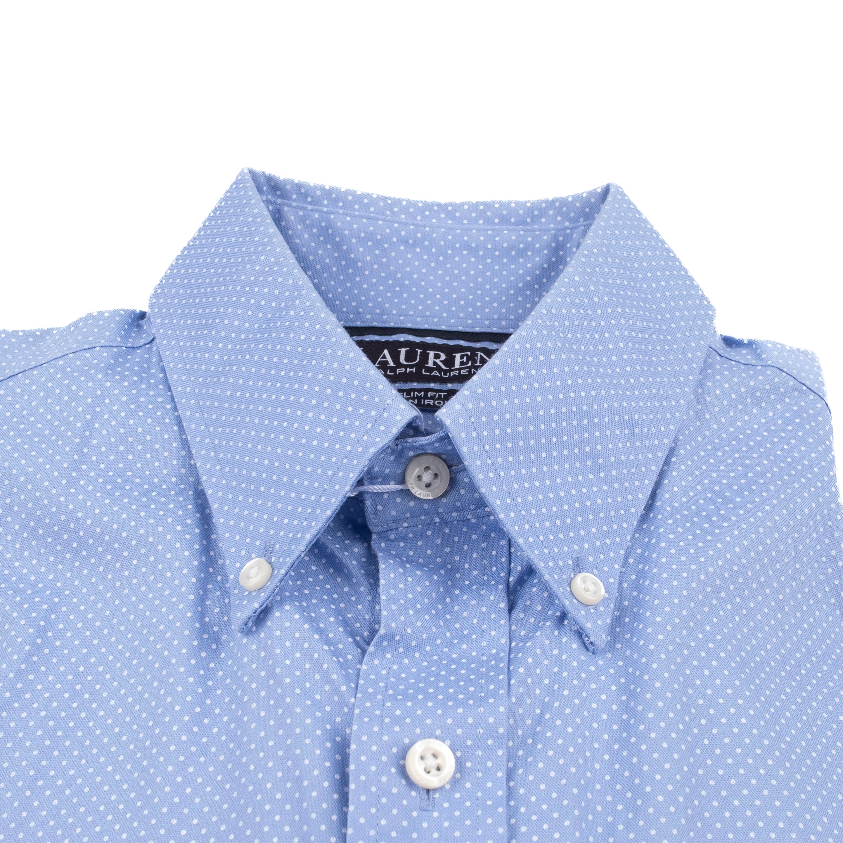 Blue with White dots Buttondown Shirt