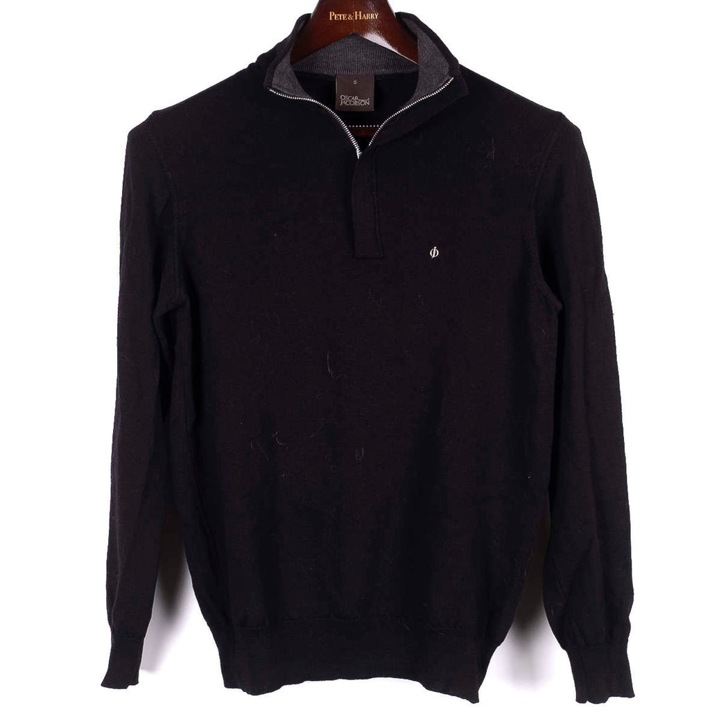 Black Half Zip Sweater
