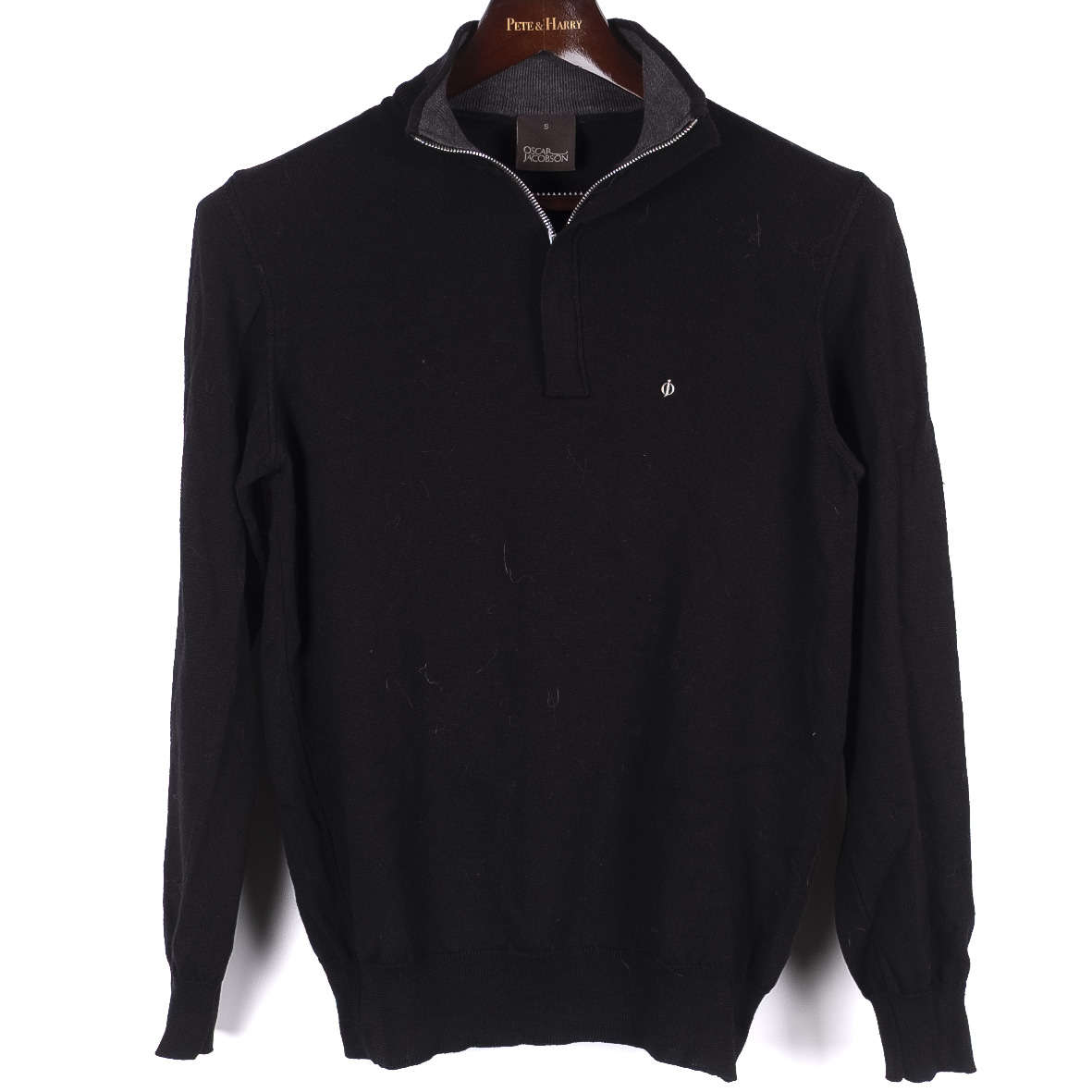Black Half Zip Sweater